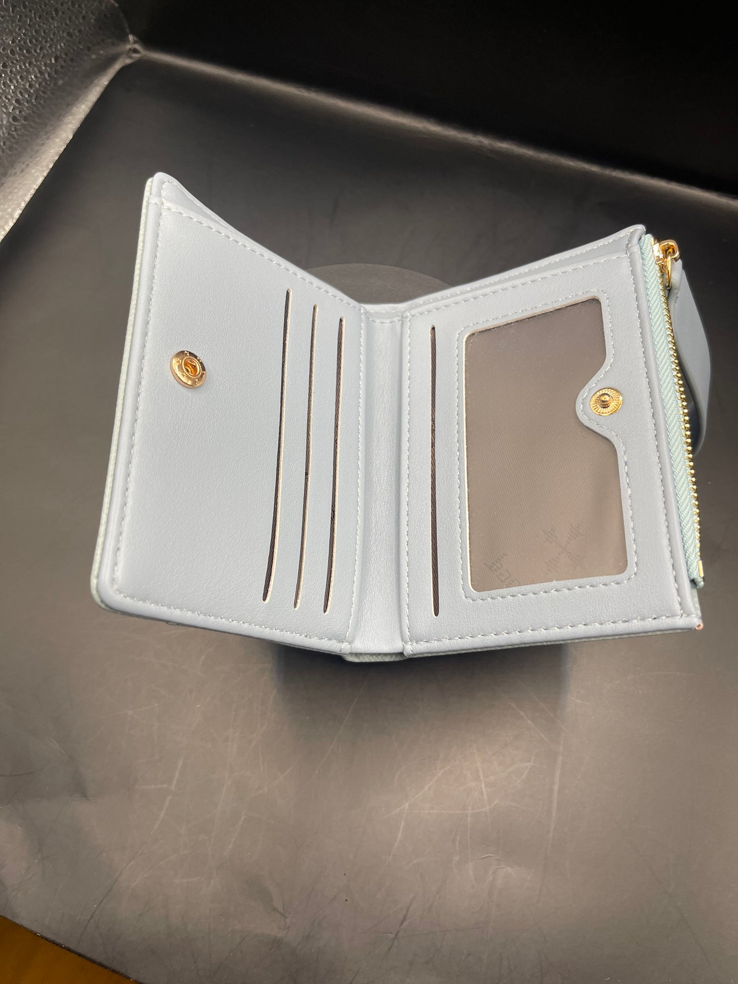 Glitzer Portemonnaie Hellblau mit Strasssteinen – Funkelnde Geschenkidee ✨💙