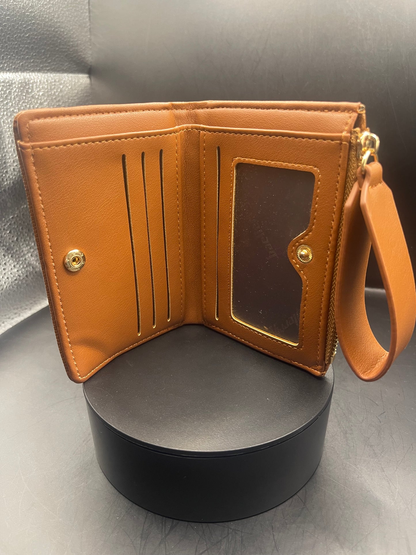 Glitzer Portemonnaie Braun – Handveredelt mit Strasssteinen | Elegantes Geschenk für Frauen