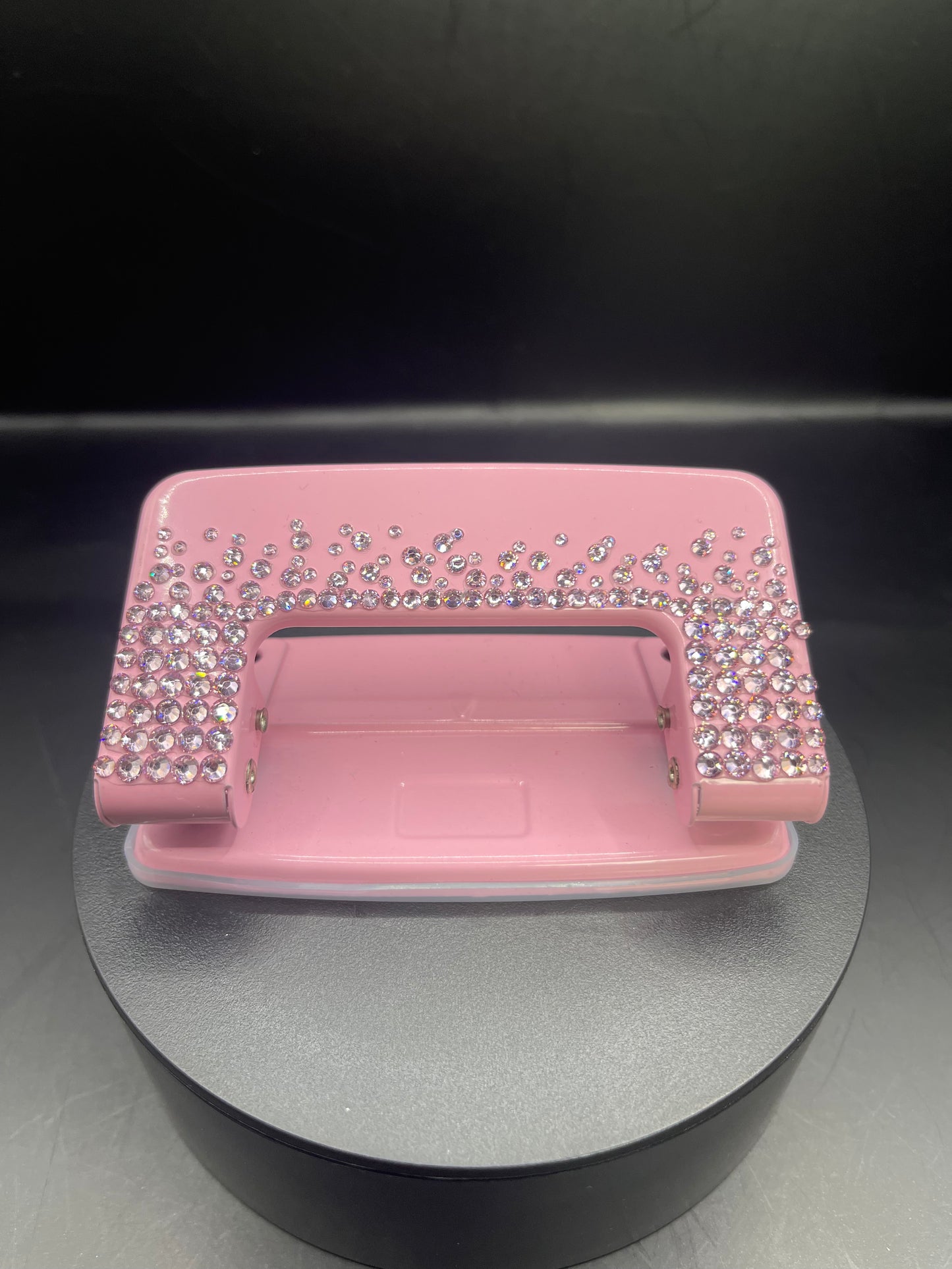 Rosa Glitzer-Locher – Handverziert mit Strass | TheGlitterThing