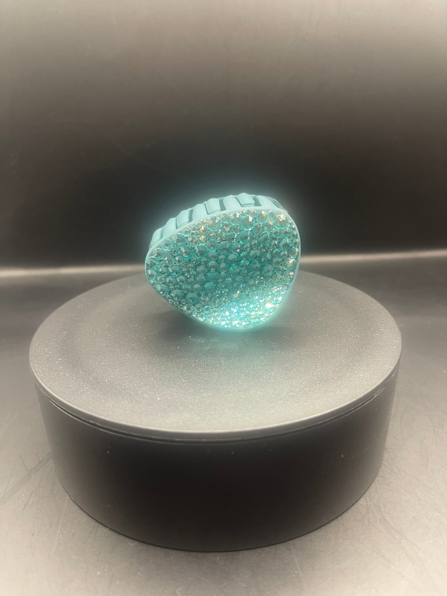 Türkise Glitzer-Haarklammer – 5 cm | handverziert & funkelnd | Theglitterthing Unikat