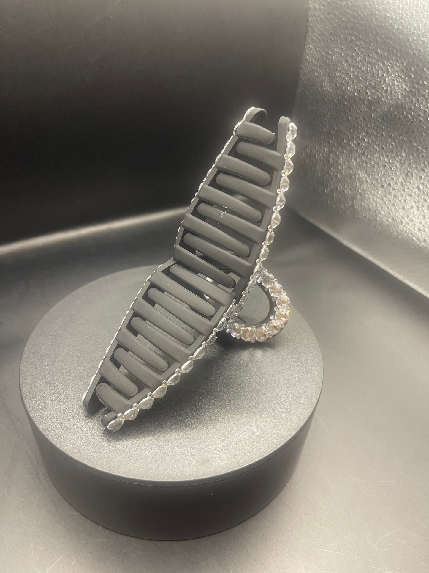 Haarspange 12 cm – Handverziert mit Klaren Strasssteinen | Elegantes Unikat von TheGlitterThing