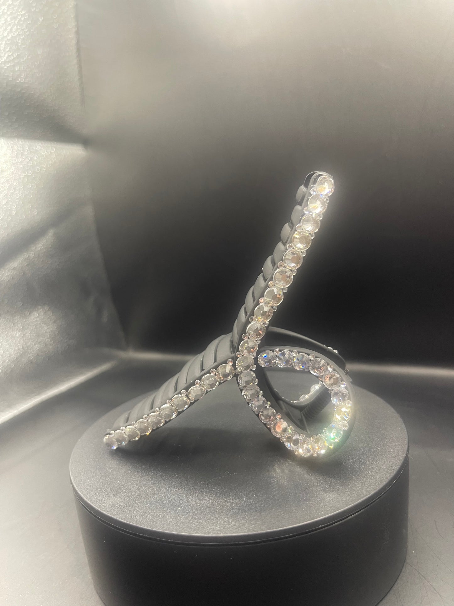 Haarspange 12 cm – Handverziert mit Klaren Strasssteinen | Elegantes Unikat von TheGlitterThing