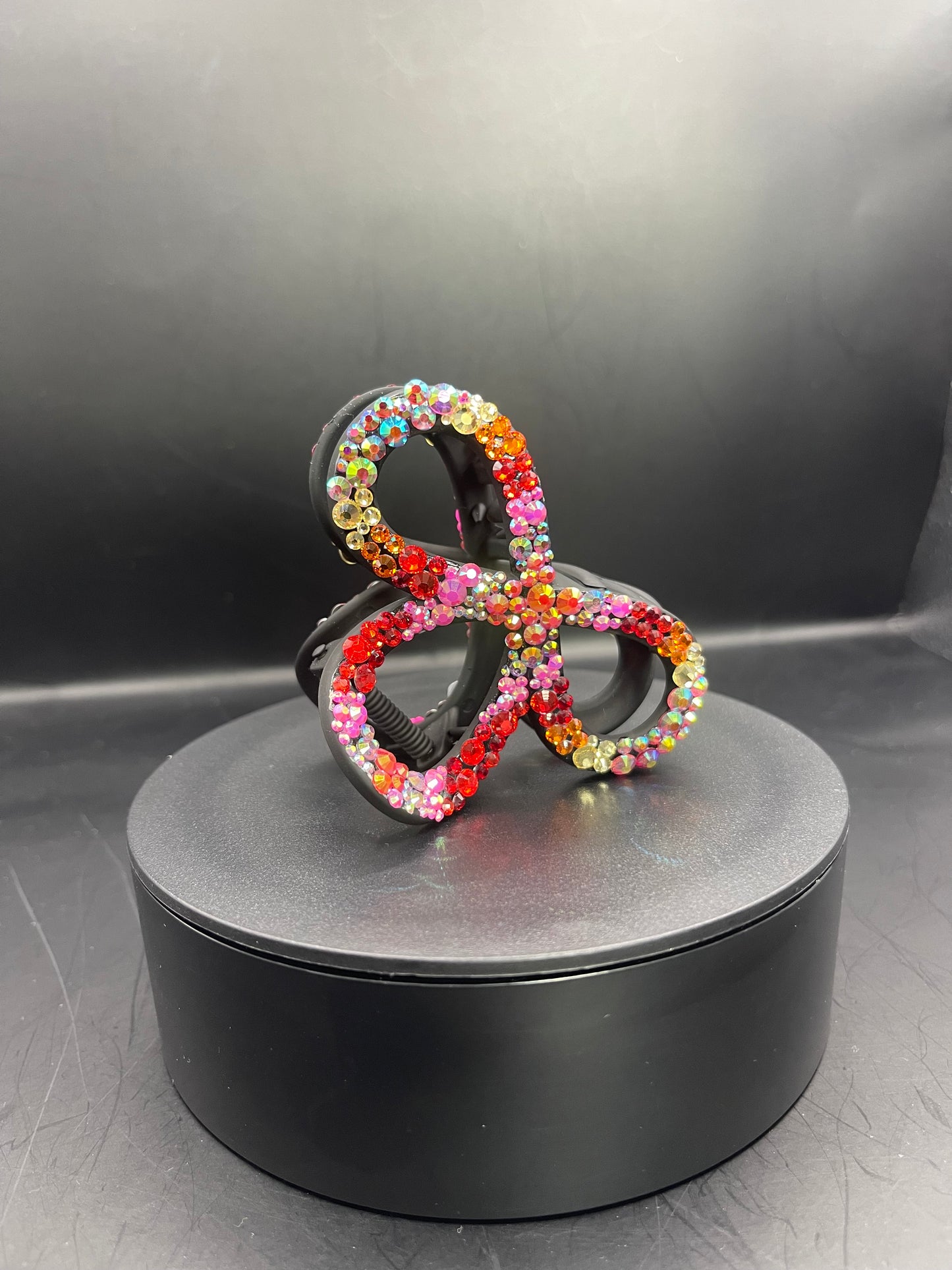 Rainbow-Glow Schmetterlings-Haarspange – 8 cm | Handbeklebt & einzigartig