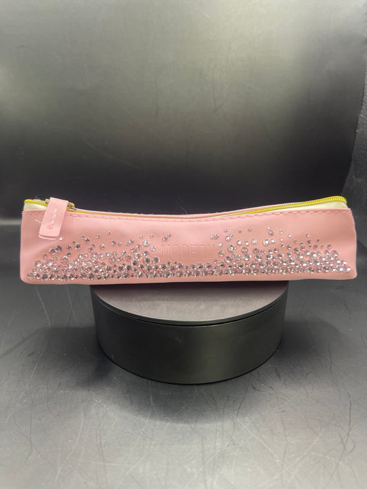 Rosa Glitzer-Etui – Handverziert mit Strass | TheGlitterThing Unikat