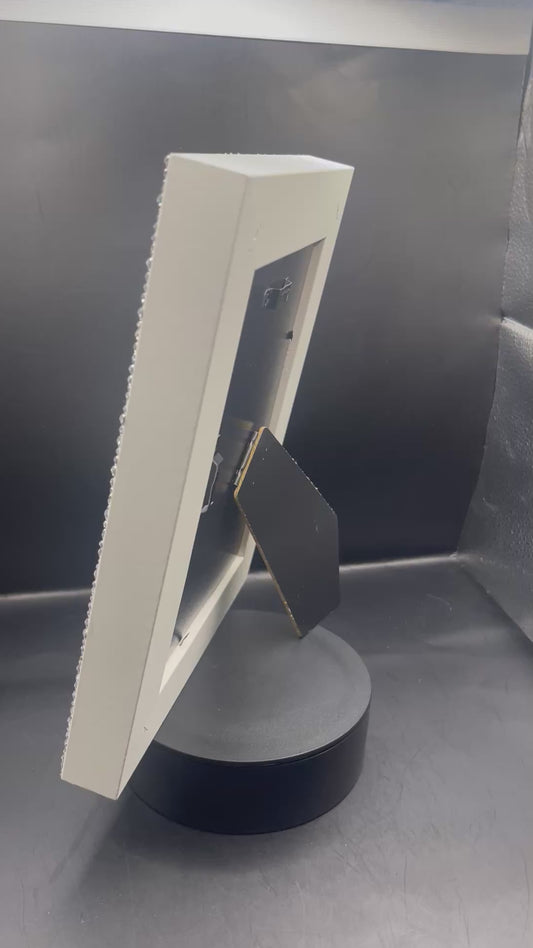 Eleganter Glitzer-Bilderrahmen – handverziert mit Strasssteinen | Unikat