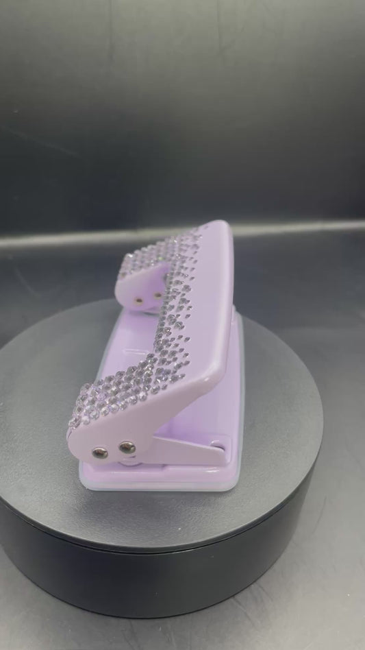 Lavendel Glitzer-Locher – Handverziert mit Strass | TheGlitterThing